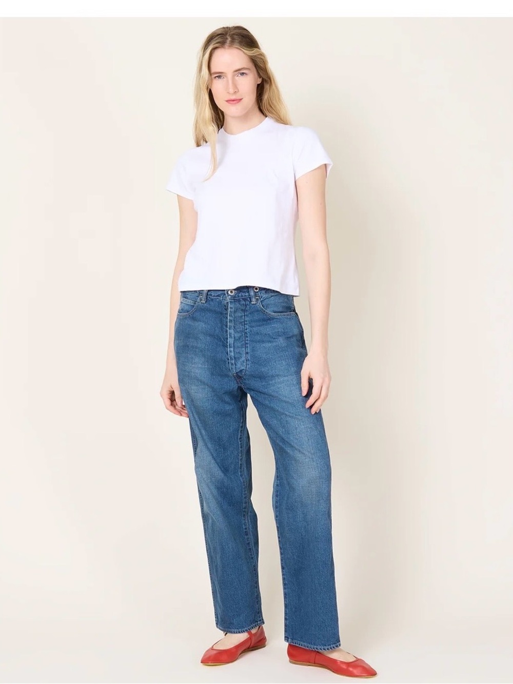 Chimala Adjustable Waist Denim Pants in Medium Wash - Picture 4 of 11